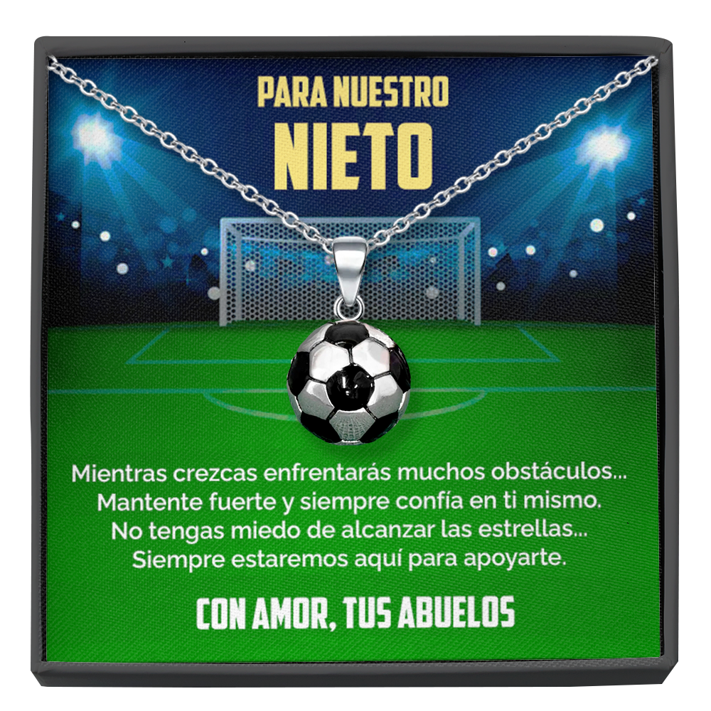 Collar Pelota y tarjeta dedicatoria - Confía en ti mismo - Abuelos