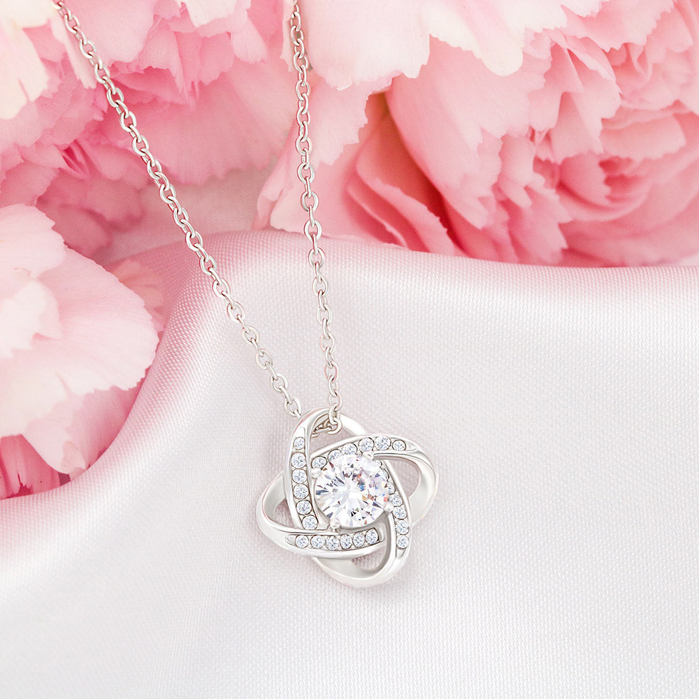Collar de nudo con tarjeta dedicatoria "Mantenme en tu corazón" Abuelo