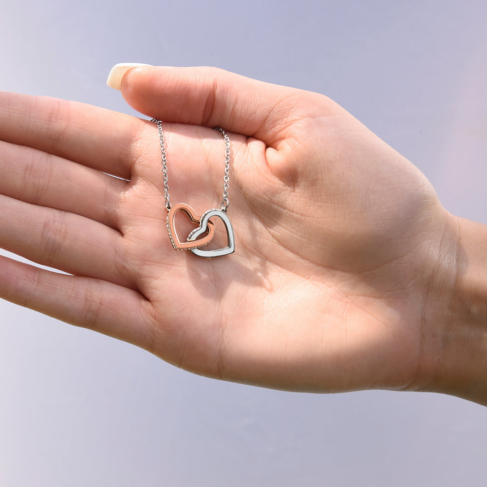 Collar con tarjeta dedicatoria - Nunca te des por vencida - Abuela