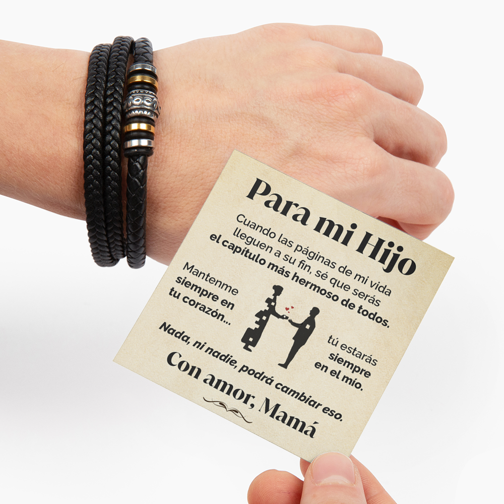 Pulsera tribal y tarjeta dedicatoria - Mantenme en tu corazón