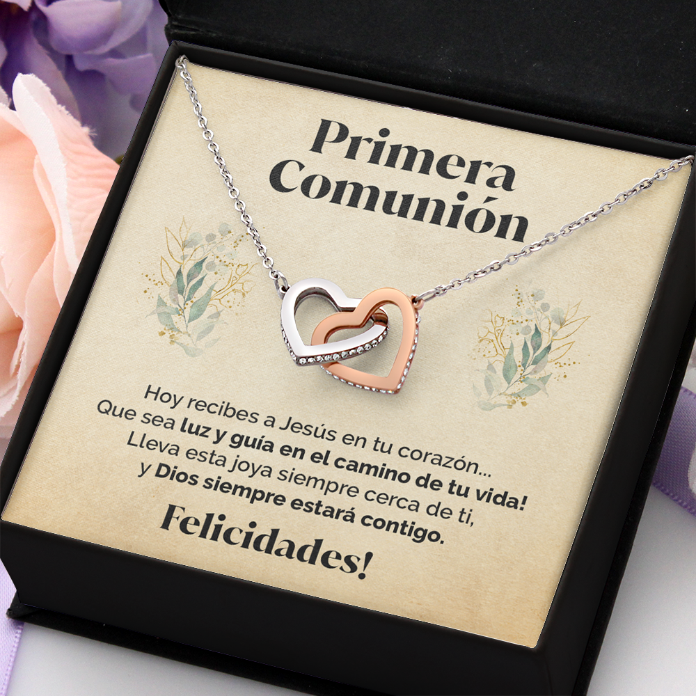 Collar con tarjeta dedicatoria - Primera Comunión