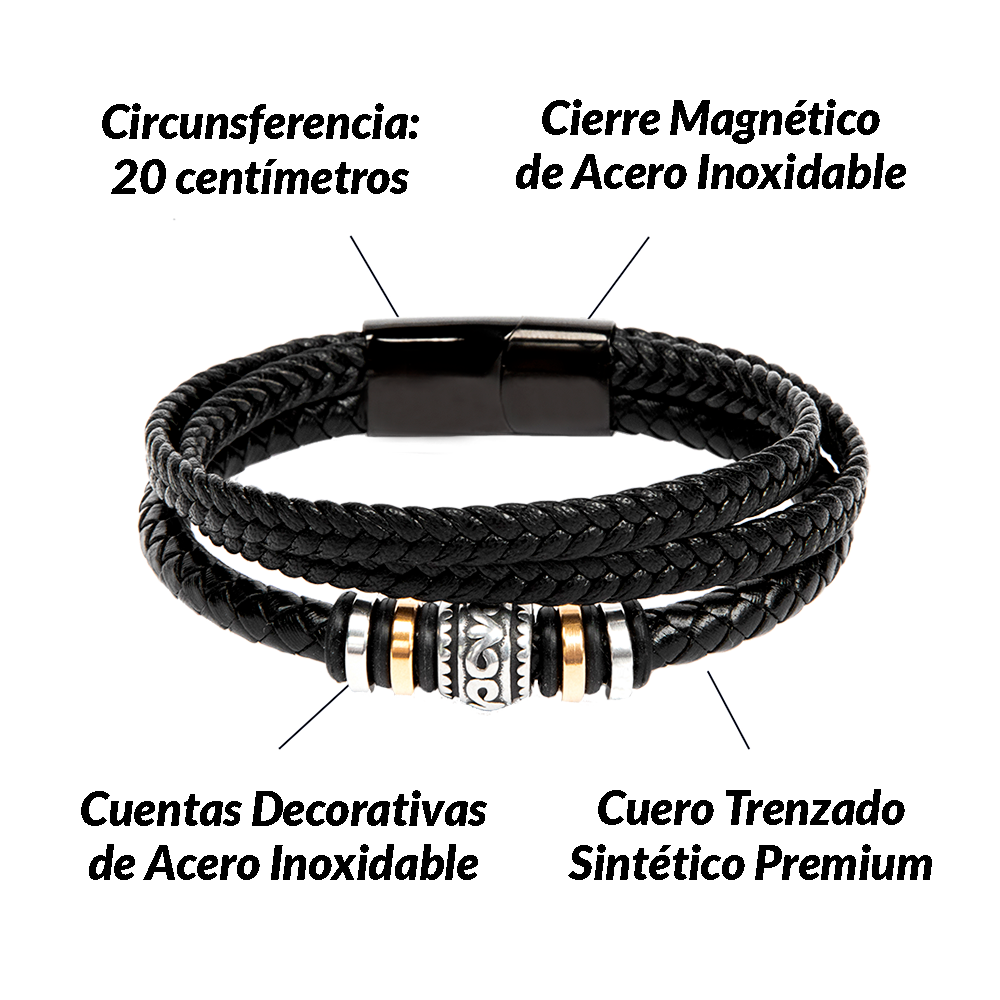 Pulsera tribal y tarjeta dedicatoria - Mantenme en tu corazón