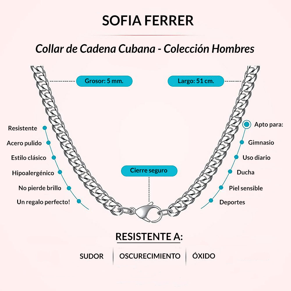 Collar cadena y tarjeta dedicatoria - Sé tu mismo siempre - León - Mamá