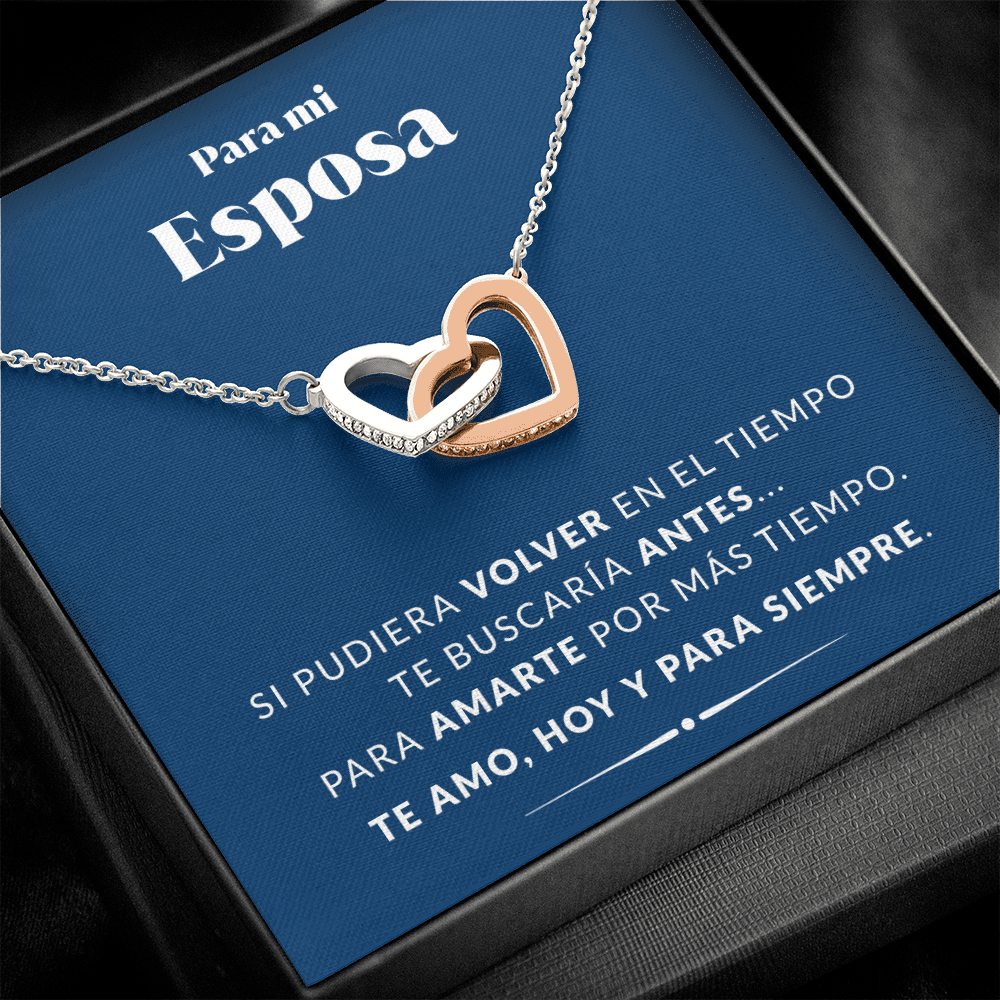 Collar con tarjeta dedicatoria - Viajar en el tiempo - Esposa