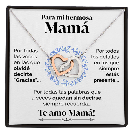 Collar con tarjeta dedicatoria - Siempre estás presente