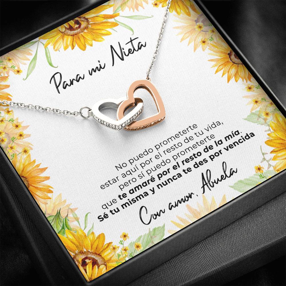 Collar con tarjeta dedicatoria - Te amaré siempre - Abuela
