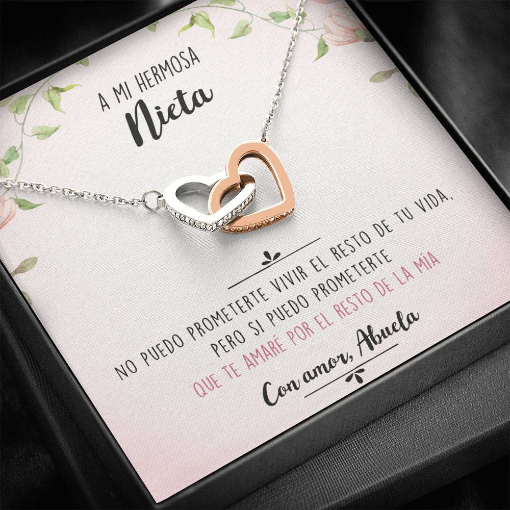 Collar con tarjeta dedicatoria - Te amaré siempre - Nieta