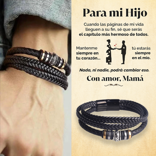 Pulsera tribal y tarjeta dedicatoria - Mantenme en tu corazón