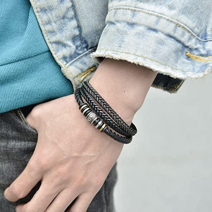 Pulsera tribal y tarjeta dedicatoria - Mi héroe - León