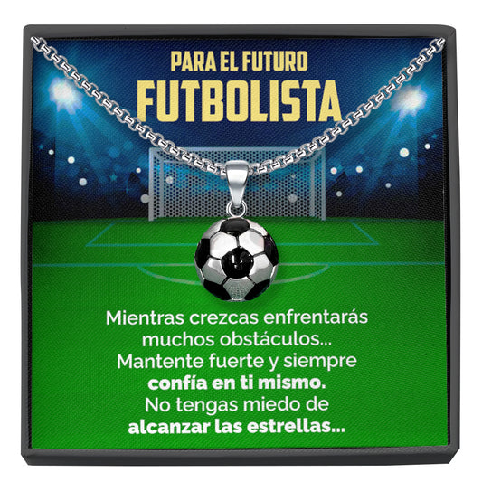 Collar Pelota y tarjeta dedicatoria - Futuro Futbolista