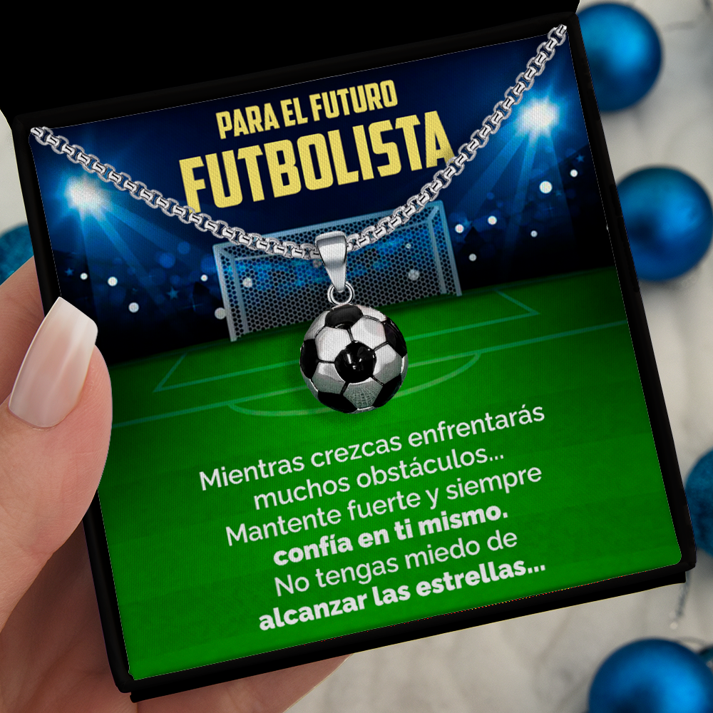 Collar Pelota y tarjeta dedicatoria - Futuro Futbolista