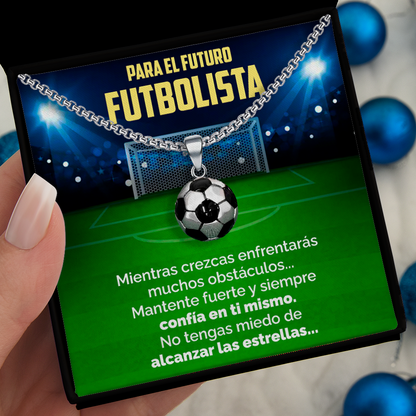 Collar Pelota y tarjeta dedicatoria - Futuro Futbolista