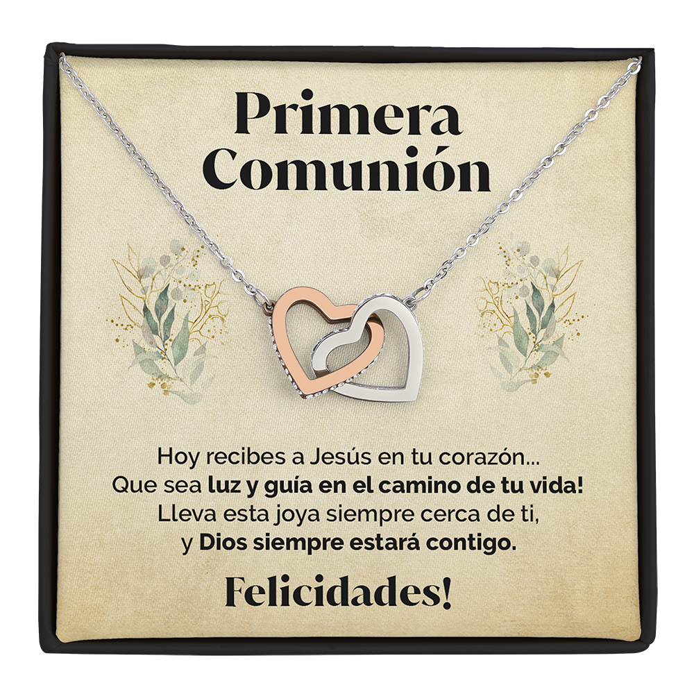 Collar con tarjeta dedicatoria - Primera Comunión