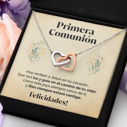 Collar con tarjeta dedicatoria - Primera Comunión