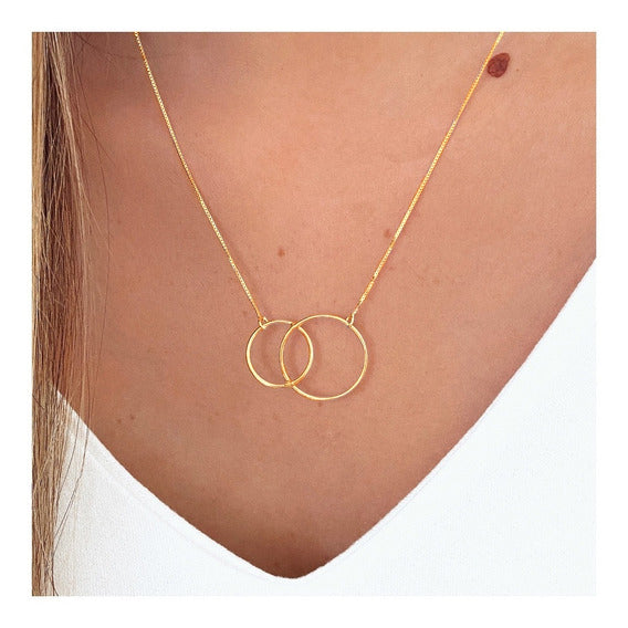 Collar de Aros con tarjeta dedicatoria "Siempre voy a estar aquí" - Leona